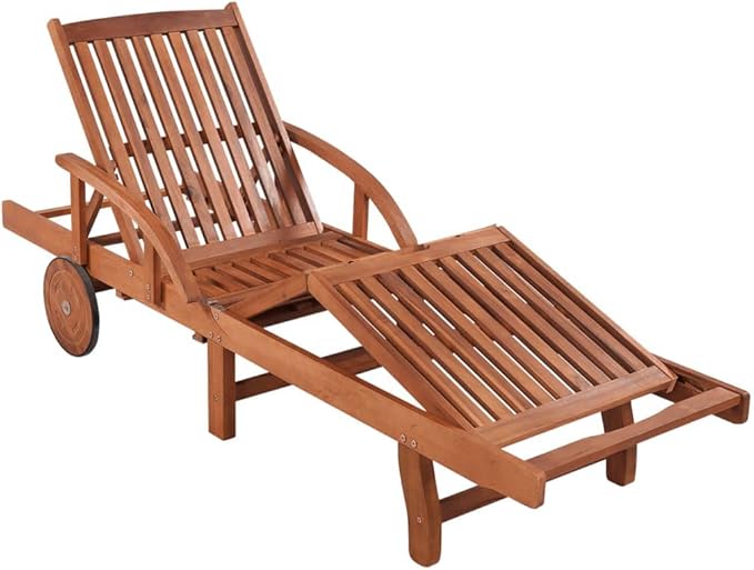 Zero Gravity Chair Camping chairSun Loungers 2 pcs with Table Solid Acacia WoodSuitable for Gardens, courtyards, and patios