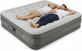 Naturehike Pongee Fabric Queen Air Mattress with Self-Stop High-Speed Built in Pump, 15.8" Thicken Deluxe Blow Up Mattress Waterproof, 2-Min Fast Inflatable Airbed for Home, Camping, Guests, Travel