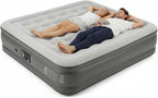 Naturehike Pongee Fabric Queen Air Mattress with Self-Stop High-Speed Built in Pump, 15.8" Thicken Deluxe Blow Up Mattress Waterproof, 2-Min Fast Inflatable Airbed for Home, Camping, Guests, Travel