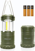 Lewis N. Clark Collapsible Camping Lantern | LED Portable Lantern for Indoor or Outdoor Use | Waterproof Lamp with Batteries Included | For Camping, Backpacking, Hiking, or Power Outage | Hunter Green
