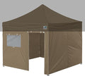 Eurmax USA Full Zippered Walls for 10 x 10 Easy Pop Up Canopy Tent,Enclosure Sidewall Kit with Roller Up Mesh Window and Door 4 Walls ONLY,NOT Including Frame and Top（Khaki）
