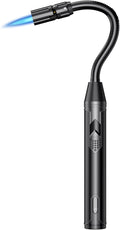 Torch Lighter Refillable Butane Lighter Long Flexible Neck Multipurpose Lighter for Candles Grill BBQ Fireplaces Kitchen Camping (No Prefilled)