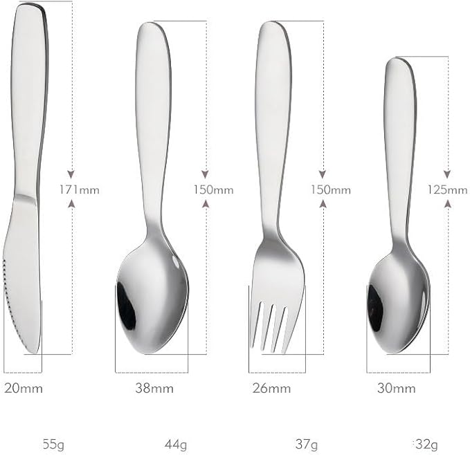 Stainless Steel Silverware Set, 16-Piece Flatware Cutlery for 4, Includes Knives, Forks, Spoons - Durable Black Handle, Perfect for Home or Restaurant Use
