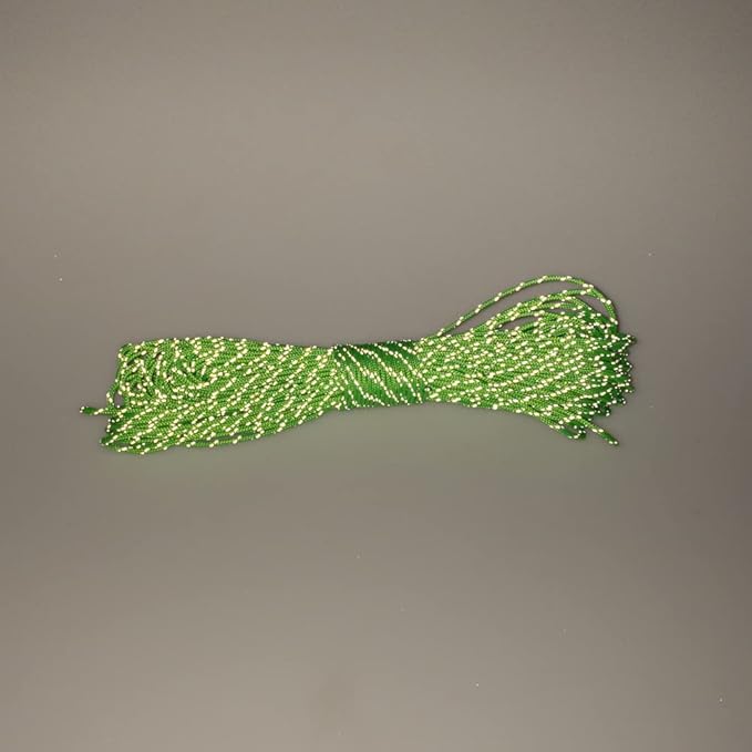 Paracord Planet – Fluorescent 1.75mm Reflective Guyline 95 Paracord Tent Rope Camping Parachute Cord – Neon Green – 65ft