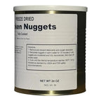 Military Surplus Freeze-Dried Chicken Nuggets 24 Oz – Fully Cooked, 80–90 Nuggets per Can | 25+ Year Shelf Life | Ready-to-Eat, Portable Survival Food for Emergency, Camping, Everyday Use | Pack of 1