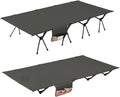 Folding Camping Cot Camping Bed Aluminum Alloy Folding Ultra-Light Lightweight Outdoor Camping Tent Break 4/3pcs Rods(90 cm Balck B)