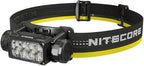 Nitecore HC65 UHE Headlamp, 2000 Lumen Max Heavy Duty Metal, USB-C Rechargeable with White, Red, and Reading Lights for Camping, Hiking, Hunting, and Industrial Works (Black)