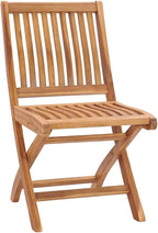 Folding Patio Chairs with Cushions 8 pcs,Portable Camping Chair,Outdoor Lounge Chair,Bistro Table and Chairs outdoor,Garden Chair,Outdoor Dining Chairs,Features 2 Sets of Ropes, Solid Teak Wood