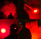80000 Lumens Rechargeable Headlamp Hunting Red Light,Super Bright LED Headlamps Red Headlight Zoomable Waterproof 3 Modes Head Lamp with Motion Sensor for Night Vision Aviation Fishing