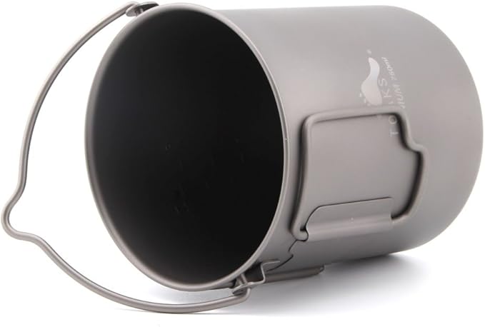 TOAKS Titanium 750ml Pot with Bail Handle for Ultralight Camping, Backpacking Cookware and Mug