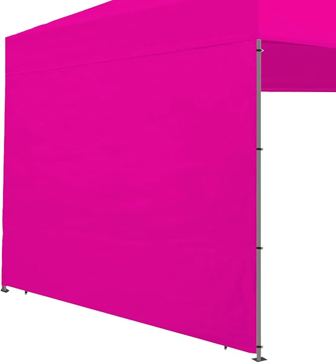 Joramoy Canopy Tent Sidewalls for 10×10 Pop Up Canopy, Instant Canopy SunWall with Waterproof and UV Protection Layer, Straight Leg Canopy Shade Wall, 1 Pack Sidewall Only(Pink), WB1010-Pink