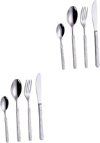 1 Set Household Heavy Mirror Dinnerware Dishwasher Tableware Dinner Forks Outdoor Spoon Kitchen Knives Safe Cutter Travel Duty Serving Stainless Home Knife Steak for Kit Camping Kitchenware
