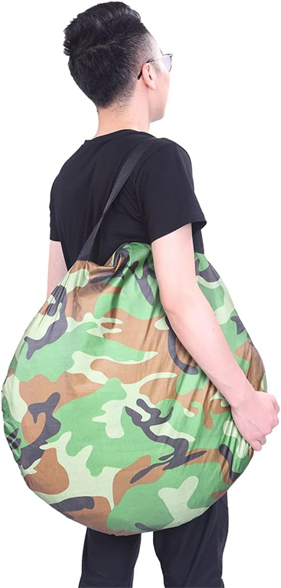 Pop Up Camping Shower Tent, Waterproof Privacy Tent for Portable Toilet, Shower and Changing Room for Outdoors, Rain Shelter with Window & Utility Accessories - Sturdy and Easy Fold (Camouflage)