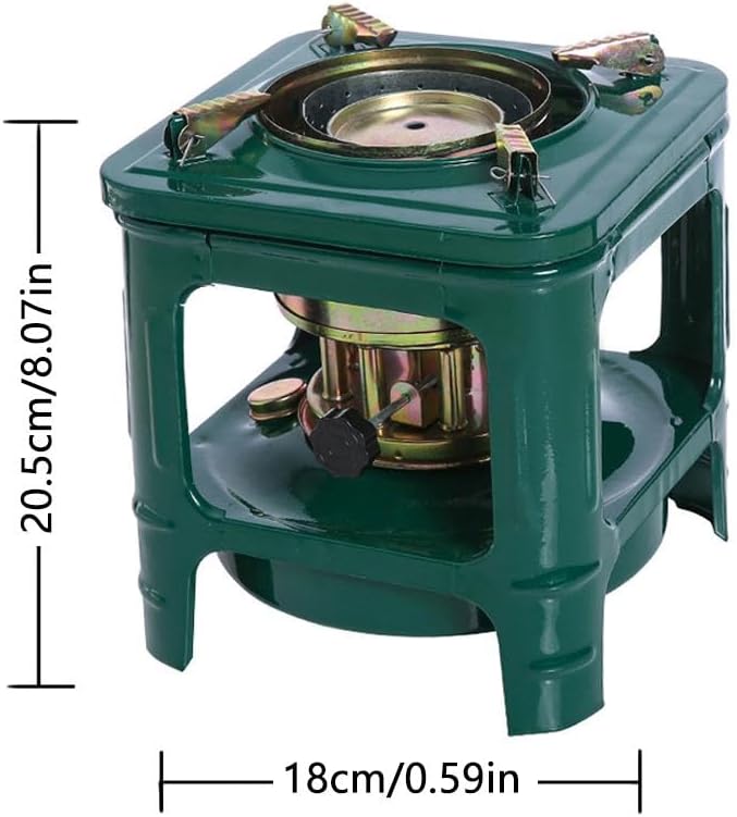 Portable Kerosene Stove 8-Wicks, Fogon de Petróleo para Cuba Camping Stove- Multi-Fuel Outdoor Cooking & Heating Stove for Backpacking, Survival, Hiking, and Emergency Use