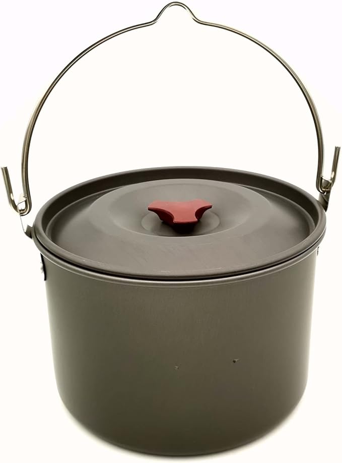 Camping Cookware 20PCS Kit Camping Tableware Set 4 Person Outdoor Cooking Supplies with Bowl Pans Fold Fork for Outdoor Hiking Picnic
