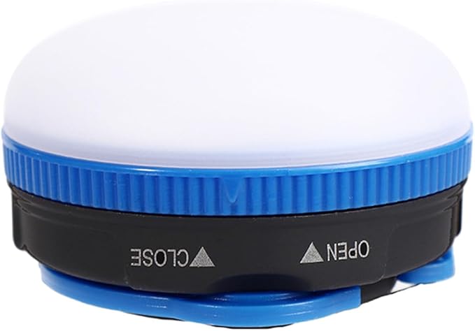 Luxshiny Portable Blue LED Camping Lantern with Hook Battery Operated Tent Light for Outdoor Hiking Fishing Emergency and Backpacking Lightweight and Easy to Hang
