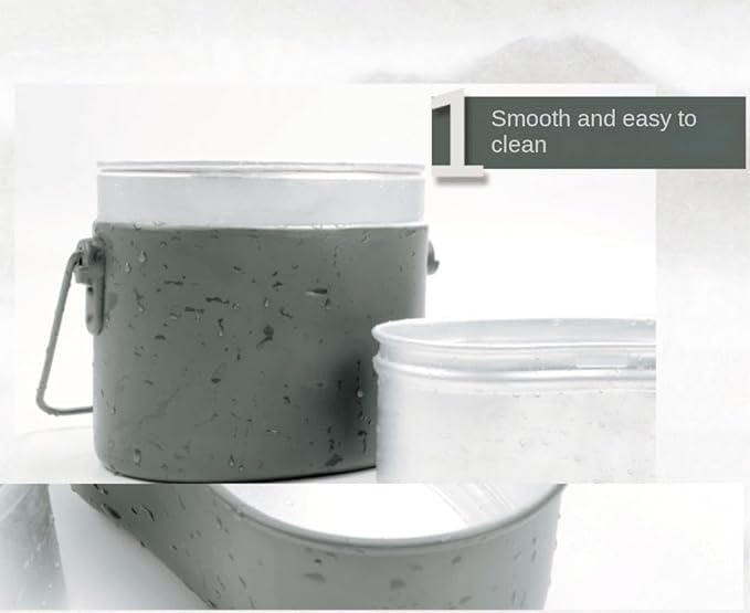 Camping Cookware 3 in 1 Outdoor Camping Lunch Box Tableware Hiking Picnic Survival Pot Bowl Portable Cookware Set Outdoor Picnic