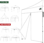 Eurmax USA 10FT Instant Canopy SunWall with Middle Zipper, Removeable Sidewall for Pop Up Canopy Tent,1 Pack Wall Only (Khaki)