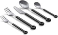 mono Ring Flatware Sets in Black, White, Blue and Grey (Black, 5pc Set)