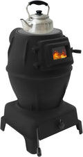CNCEST Wood Burning Stove with Chimney Pipes,Cast Iron Cast Iron Portable Hot Tent Stove,6m/19.69ft Smoke Sleeve,Wood Stove Heating and Cooking for Camping,Tents,Cooking and Travel (Large)