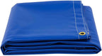 Mytee Products (2 Pack) 10' x 12' Heavy Duty Blue 18oz Vinyl Utility Tarp Waterproof, Multipurpose, Cars, Boats, Campers, Pool Cover, Tent