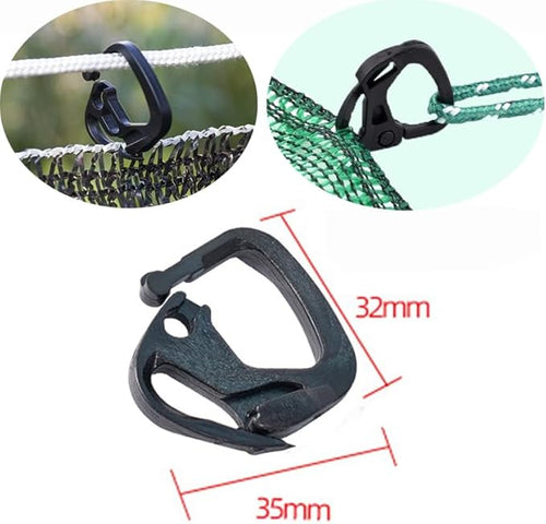 100pcs Shade Cloth Plastic Clips Hooks, Reusable Lock Grip for Sunshade Net, Windproof Garden Buckle Clip for Tent Shelters Fixing, Greenhouse Film, Awning Canopy, Anti Bird Netting Clamps