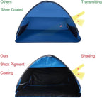 Small Pop-up Head Tent Portable Beach Shade with Two Sand Bags, Mini Beach Tent Pet Shade for Dogs/Cats