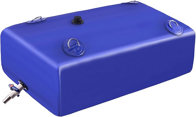 Water Tank, 265 Gallon Water Storage Bladder, Foldable Portable Water Storage, Large Water Storage Containers with 3/4" PVC Spigot and Hose Kit for Camping, Garden, Emergency Water Bag
