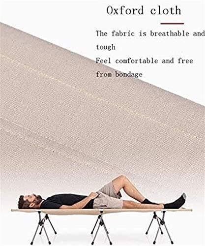 Portable Folding Adult Camping Cot, Adjustable Outdoor Recliner Chair with Sturdy Metal Frame and Oxford Fabric, Lightweight Lounger