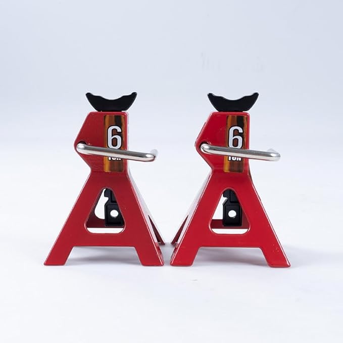 FMS Simulation Micro Scale Model Lifting Jack (2pcs) for SCX10 D90 CC01 TRX4 FCX10 1/8 1/6 1/10 RC Car Decoration Fake Props Accessory for RC Crawler Car