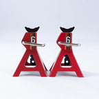 FMS Simulation Micro Scale Model Lifting Jack (2pcs) for SCX10 D90 CC01 TRX4 FCX10 1/8 1/6 1/10 RC Car Decoration Fake Props Accessory for RC Crawler Car
