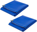 Mytee Products (2 Pack) 8' x 10' Heavy Duty Blue 18oz Vinyl Utility Tarp Waterproof, Multipurpose, Cars, Boats, Campers, Pool Cover, Tent