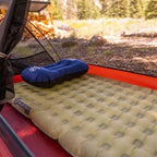 NEAR ZERO Blow Up Mattress for Camping Gear - Inflatable Sleeping Pad with R-Value of 3.7, Dual-Plated Aluminum, Soft and Noise-Free Sleep, Reliable Valve, Sleeping Mattress for Camping Tent.