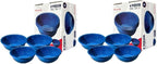 Enamelware for Camping and Backpacking - Cookware Gear Essentials for Camping and Backpacking (Made by Caddis Sports, Inc.) (6 Inch Bowl (8 Pack))