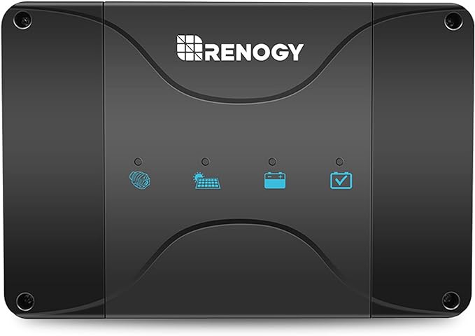 Renogy DC to DC Charger with MPPT 12V 30A Multi-Stage Charging - Smart On-Board Battery Charger for Solar/Alternator Input - Charges Lithium AGM Gel Flooded Batteries in RVs Cars Marine