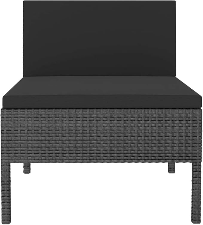 Patio Chairs 3 pcs with Cushions Poly Rattan ,Garden Chairs,Furniture Set,Outdoor Chairs,Lawn Chairs,Balcony Chairs,Study Chair,Camping Chair,for Dining Room,Living Room,Study Room,Garden,Black