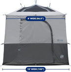 E-Z UP Camping Cube Sport, Converts 10' Angled Leg Canopy into Camping Tent