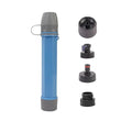 1 Pack Survival Water Filter Straw for Hiking & Camping, 2025 Personal Portable Water Purifier, 3000L Long Life, Includes Bottle & Hydration Bladder Adapters (1, Sky Blue, 3x3x19.3cm)