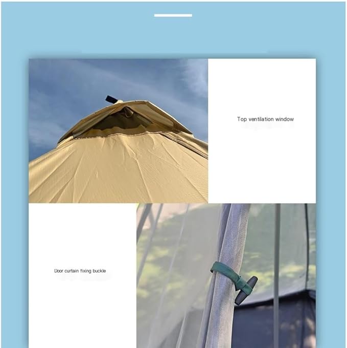 Tent 3-4 Person Family Outdoor Tent Double-Layer Breathable Rainproof Peaked Camping Tent Camping Equipment Outdoor Tent