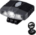 LHOTSE Ultra Bright Mini Hands Free LED Clip on Cap Light - Rechargeable Waterproof Hat Light Flashlight Portable Headlamp for Running Fishing Camping Hand Work Baseball Caps