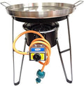 NATIONAL STANDARD Comal Stainless Steel 22" Set with High Pressure Propane Burner & Heavy Duty Stand (22" Set)