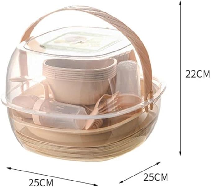 48 Pcs Outdoor Set Plastic Tableware For Picnic On Much Person Backpacking Camping Cookware Cooking Cook