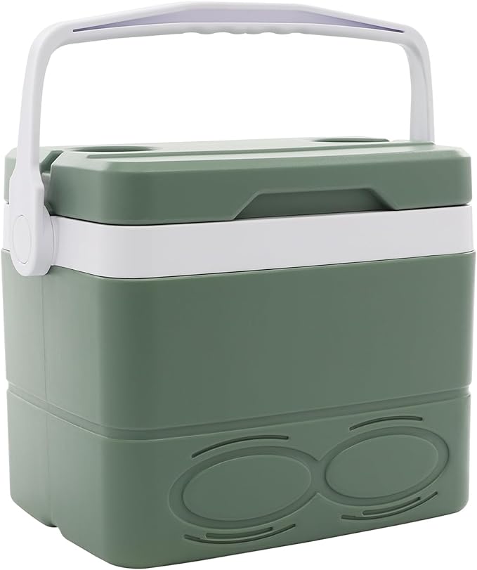 8.5l Camping Ice Boxes & Coolers, Insulated Cooler, Portable Ice Box with Handle, Large Insulated Ice Chestfor Beach, Picnic and Office Use