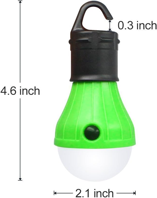 BlueSunshine 4 PCS LED Tent Lamp Camping Light Portable LED Lantern Emergency Light Bulb Battery Operated 3 Mode Night Light for Backpacking Hiking Fishing Shed Playhouse Indoor Outdoor Activities