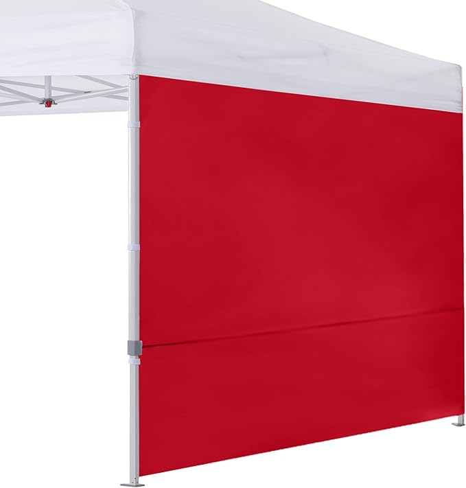 COOSHADE Instant Canopy SunWall 10x10 Canopy SideWall for Pop up Canopy Tent, 1 Pack Sidewall Only, Red