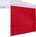COOSHADE Instant Canopy SunWall 10x10 Canopy SideWall for Pop up Canopy Tent, 1 Pack Sidewall Only, Red