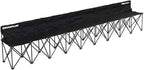 QUICKPLAY PRO Portable Folding Bench – Available in 4, 6, and 9 Seats & 6-Seat Shelter | Heavy-Duty, Fast Set-Up Seating for Sports, Camping, and Outdoor Activities