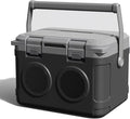 Camp Cooler with Bluetooth Speaker 22 Quart，48 Hours Ice Retention, Portable Handle, Outdoor Camping Cooler for BBQs, Beach, Hiking