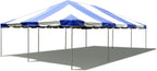 Party Tents Direct 20x30 Canopy Tent - Steel Frame - Outdoor Gazebo Pavilion Sun Shade Camping Shelter - Blue Vinyl Heavy Duty Waterproof Tent Cover - Event Tents for Parties Wedding