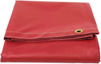 Mytee Products (2 Pack) 10' x 12' Heavy Duty Red 18oz Vinyl Utility Tarp Waterproof, Multipurpose, Cars, Boats, Campers, Pool Cover, Tent
